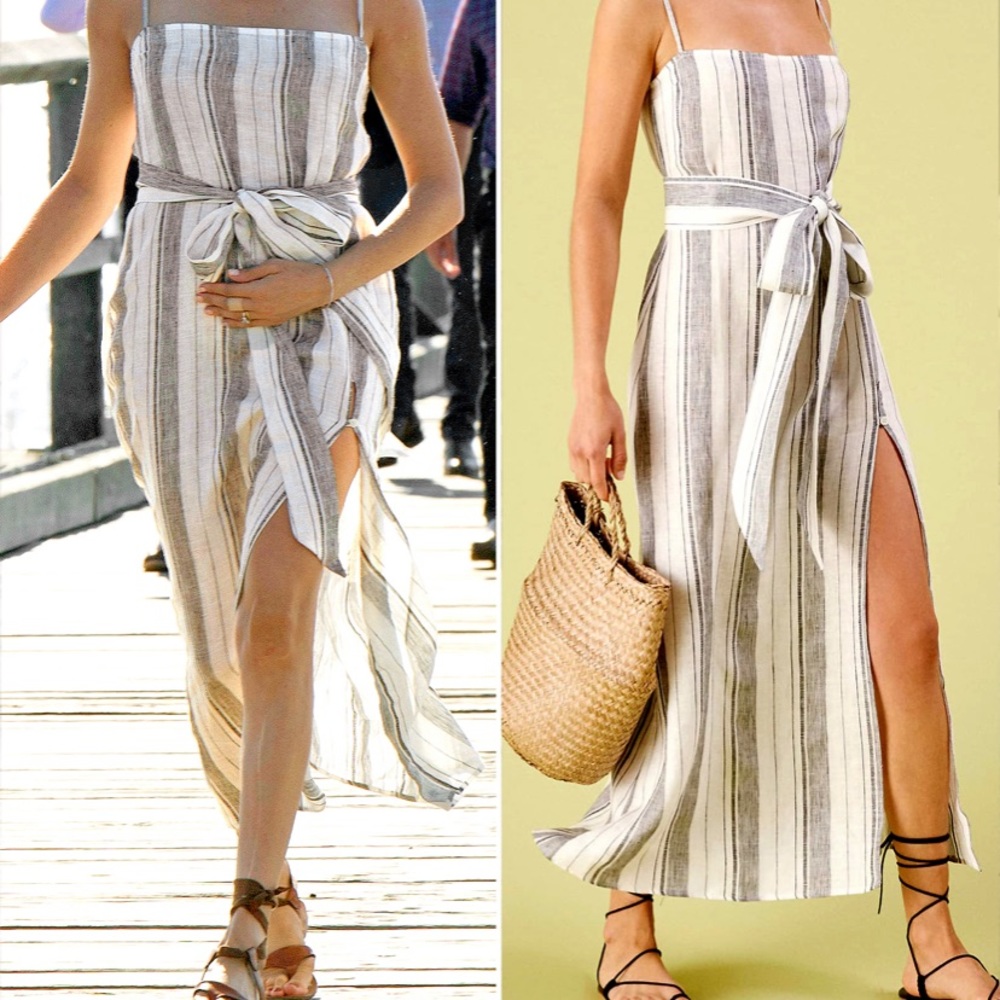 Striped Linen Reformation Dress